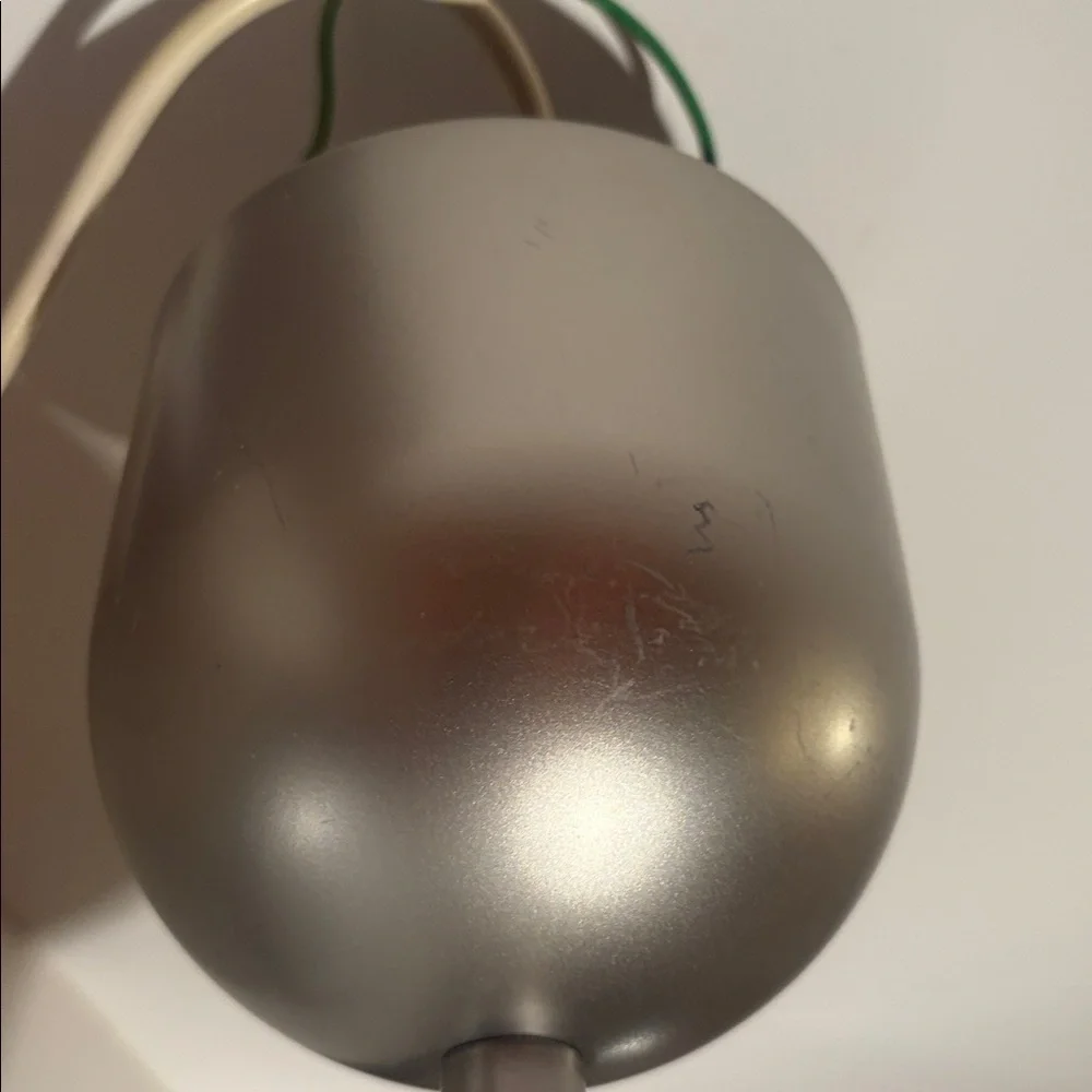 Y2K Ikea “Minut”Modern White Globe Round Hanging Light Foyer Dining Room Patio